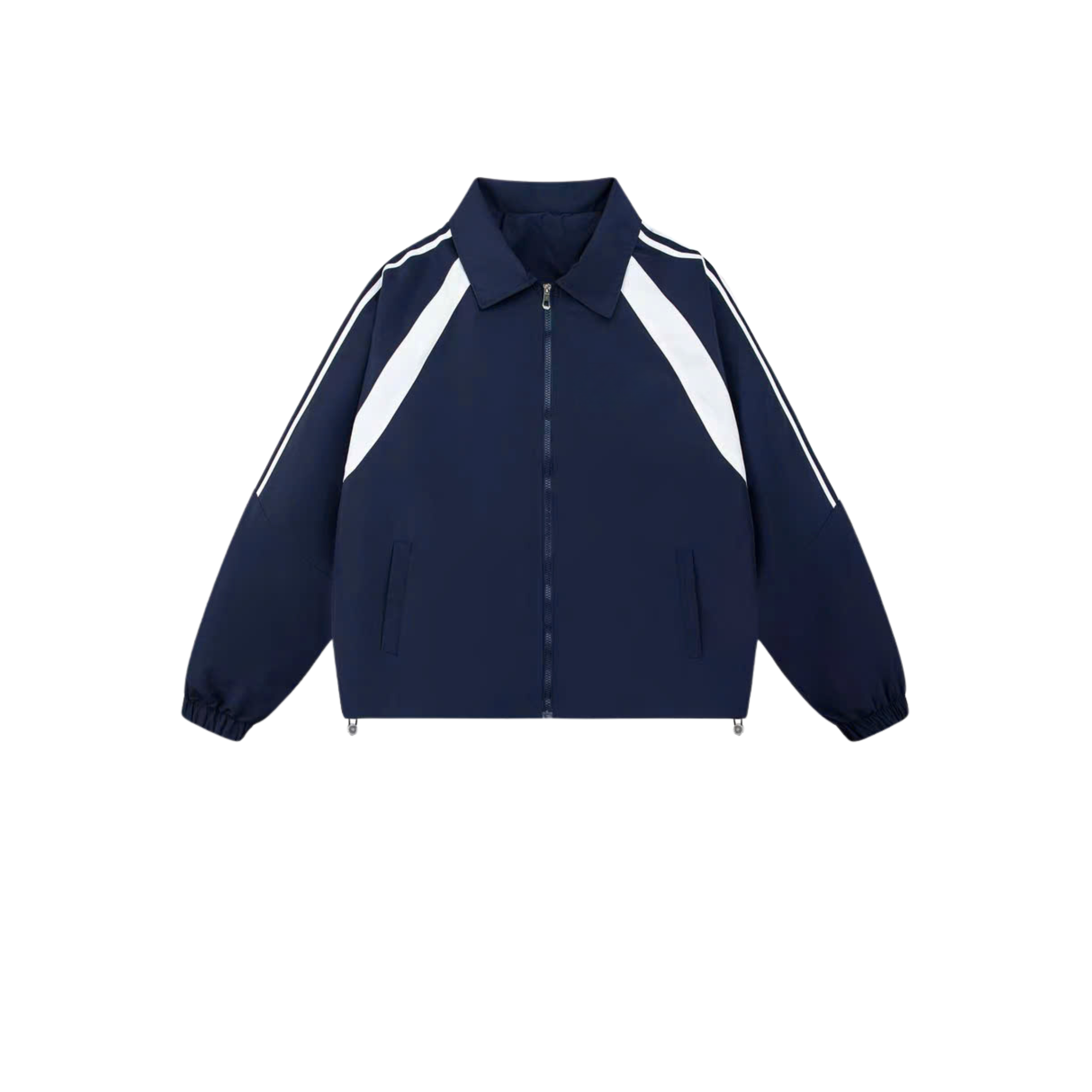 Áo Khoác Unisex Form Rộng Thể Thao Phối Sọc Nam Nữ