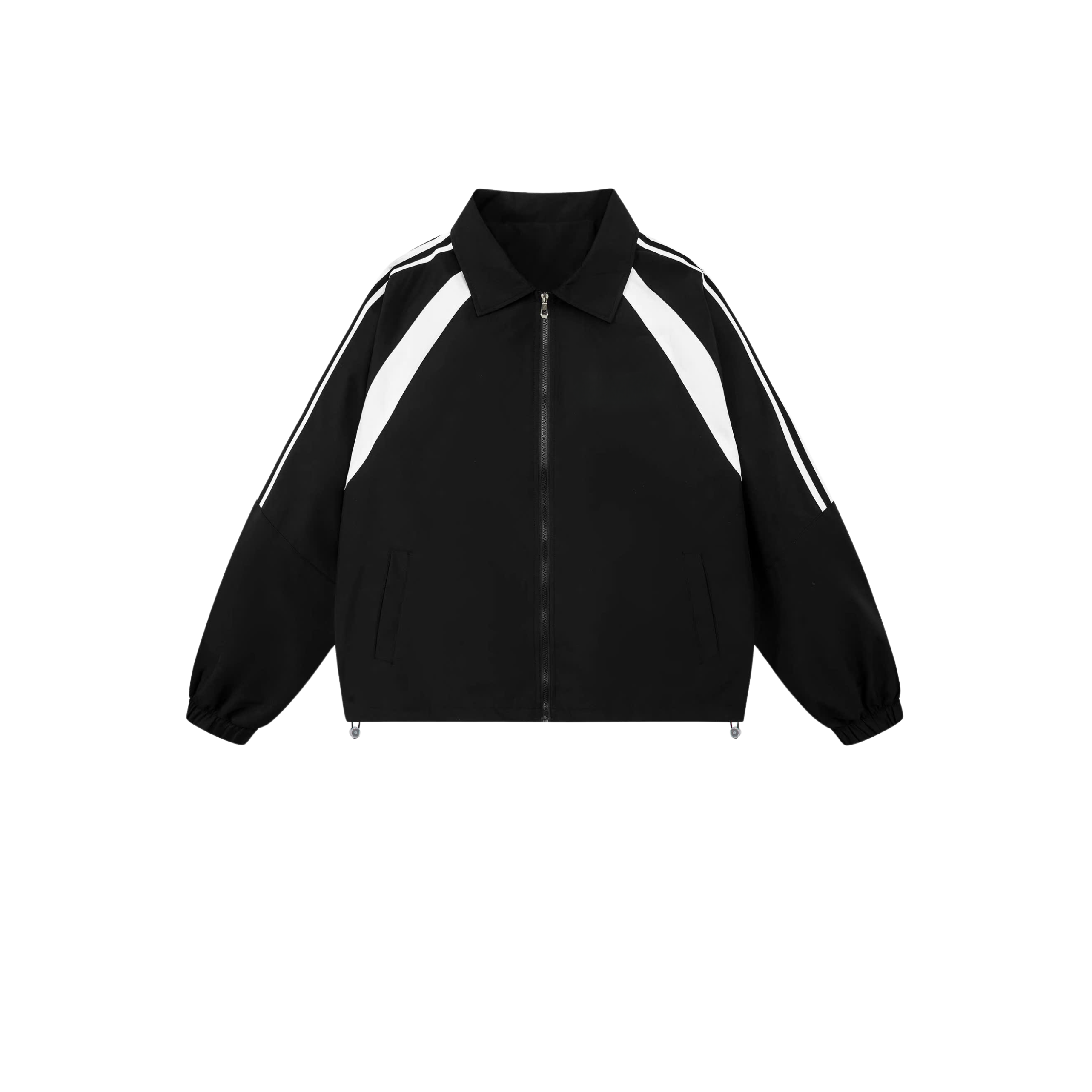 Áo Khoác Unisex Form Rộng Thể Thao Phối Sọc Nam Nữ