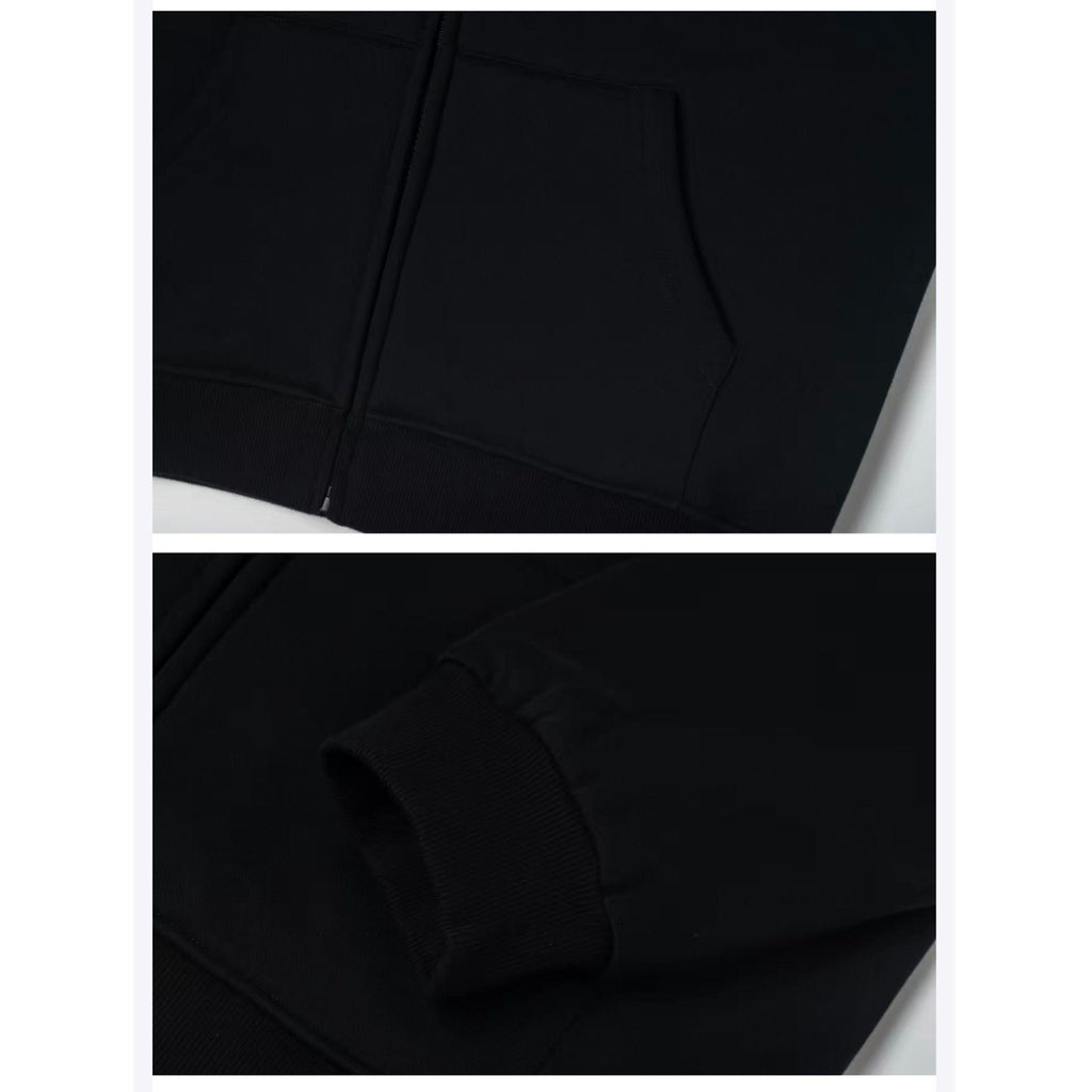 Áo Hoodie Zip Mooza Vải Nỉ 2 Da Form Rộng Nam Nữ Premium