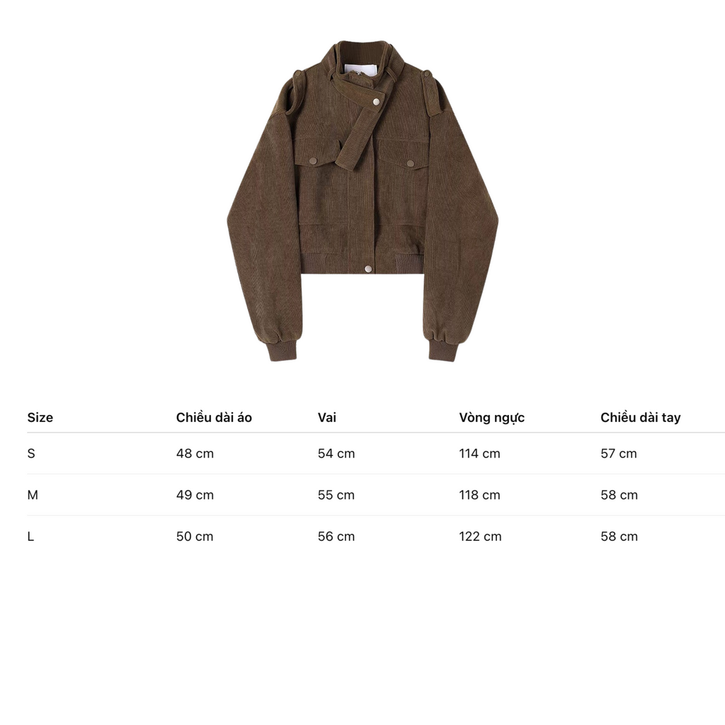 Áo Khoác Nữ Cao Cấp Cổ Trụ – Phong Cách Vintage Sang Trọng Hàn Quốc