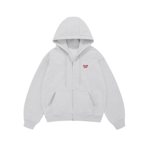 Áo Hoodie Zip Mooza Vải Nỉ 2 Da Form Rộng Nam Nữ Premium