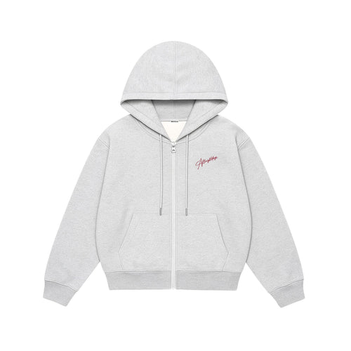 Áo Hoodie Zip Nỉ 2 Da Form Boxy Mooza Studio Dành Cho Nam Nữ Local Brand/Signature