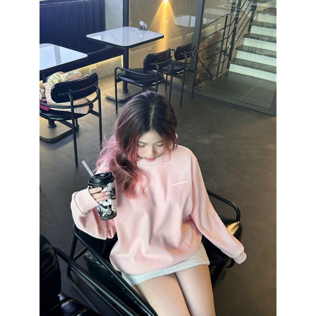 Áo Sweater Mooza Studio, Form rộng Nam Nữ Nỉ lót lông Cotton 100% Unisex Local Brand