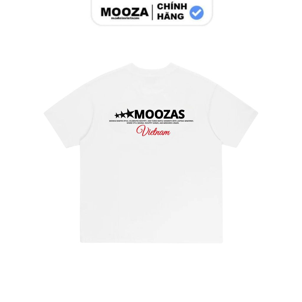 Áo Thun Mooza Special XL Logo 100% Cotton Unisex T-shirt Oversized Tee