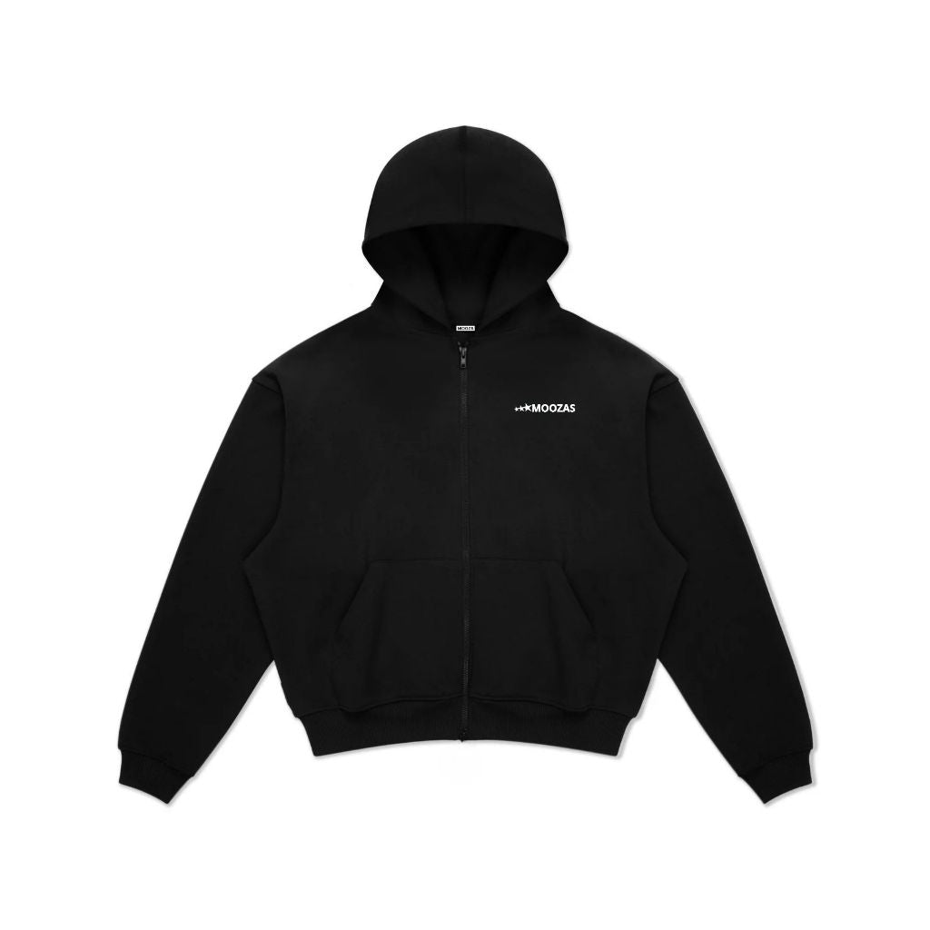Áo Hoodie Zip Mooza Studio Vải Nỉ 2 Da Premium/ Oversized Nam Nữ