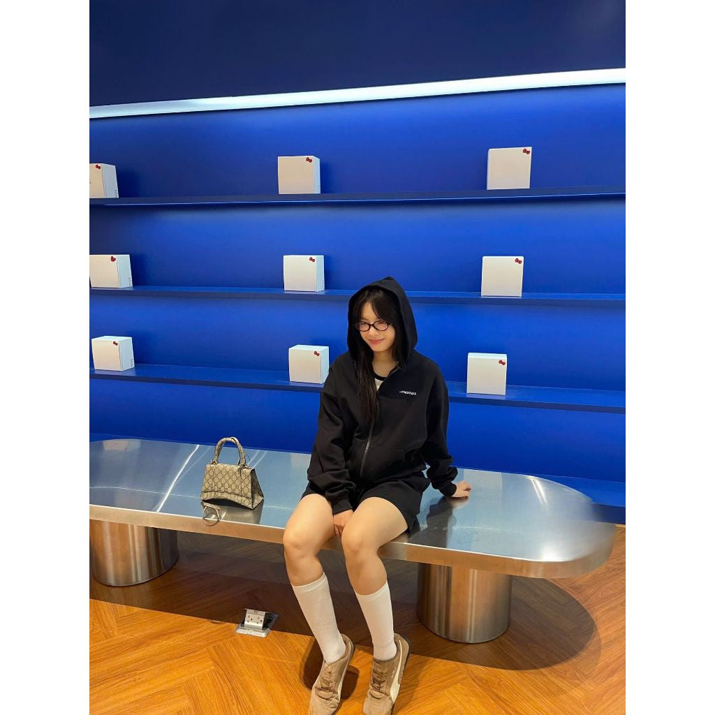 Áo Hoodie Zip Mooza Studio Vải Nỉ 2 Da Premium/ Oversized Nam Nữ